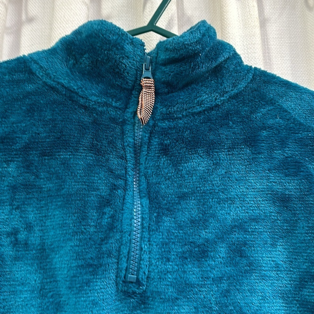 Women’s Urban Outfitters Quarter-Zip Fleece Cropped Pullover Sweater Size XS - Picture 3 of 7